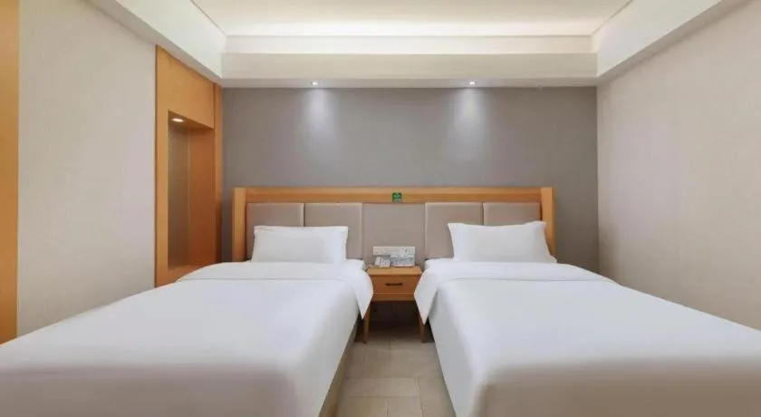 Bed in GreenTree Alliance Hotel Shenzhen Futian District Xiangmi Lake Xiangmei Mountain Metro Station