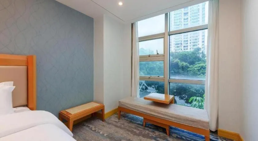 Bed in GreenTree Alliance Hotel Shenzhen Futian District Xiangmi Lake Xiangmei Mountain Metro Station