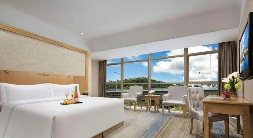 Bed in GreenTree Alliance Hotel Shenzhen Futian District Xiangmi Lake Xiangmei Mountain Metro Station