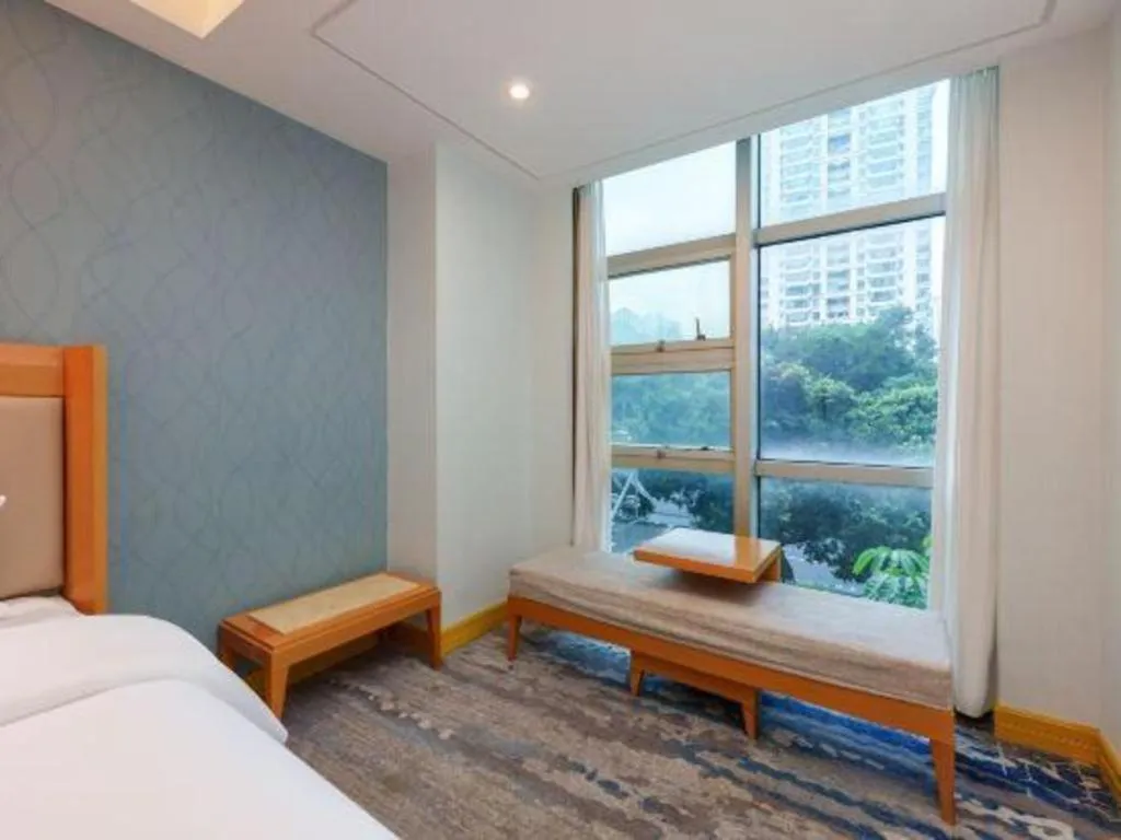Bed in GreenTree Alliance Hotel Shenzhen Futian District Xiangmi Lake Xiangmei Mountain Metro Station