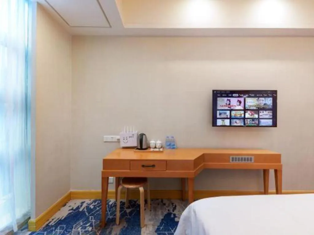 Bed in GreenTree Alliance Hotel Shenzhen Futian District Xiangmi Lake Xiangmei Mountain Metro Station