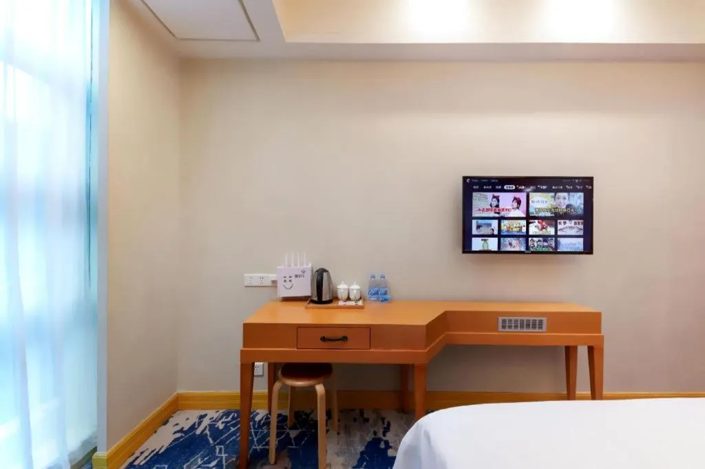 Bed in GreenTree Alliance Hotel Shenzhen Futian District Xiangmi Lake Xiangmei Mountain Metro Station