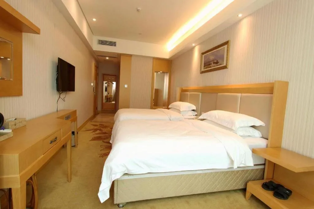 Bed in GreenTree Alliance Hotel Shenzhen Futian District Xiangmi Lake Xiangmei Mountain Metro Station