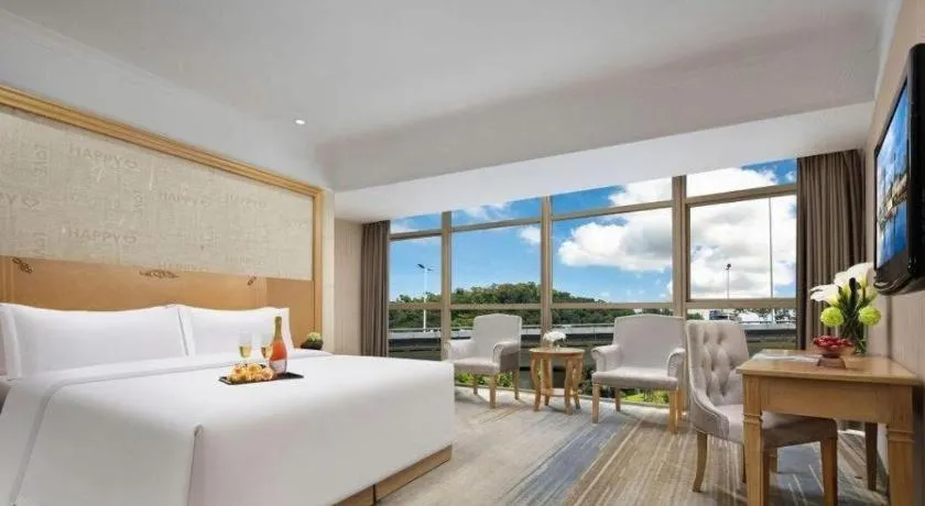 Bed in GreenTree Alliance Hotel Shenzhen Futian District Xiangmi Lake Xiangmei Mountain Metro Station