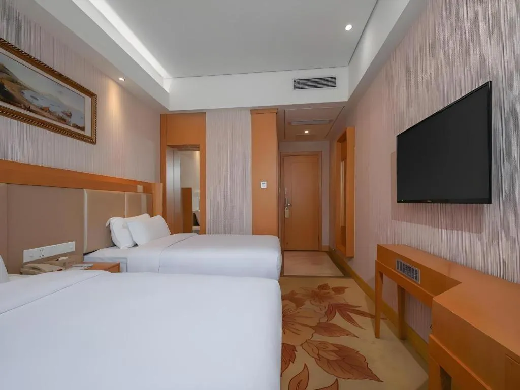 Bed in GreenTree Alliance Hotel Shenzhen Futian District Xiangmi Lake Xiangmei Mountain Metro Station