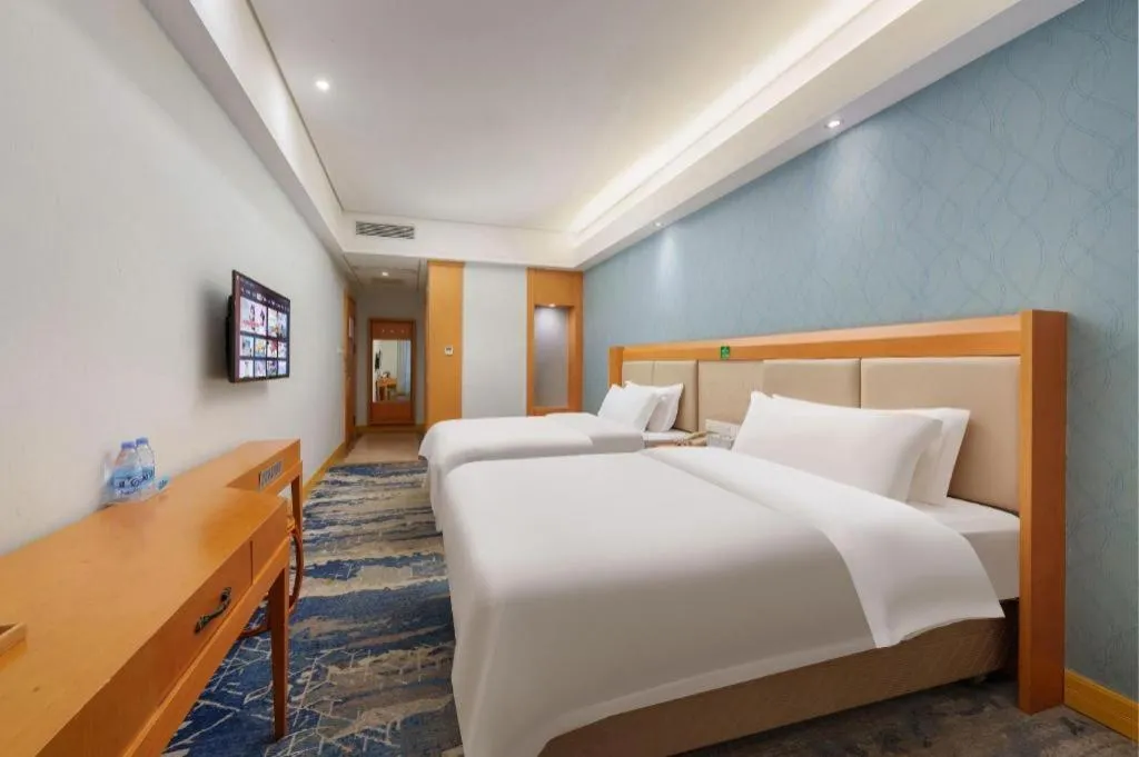 Bed in GreenTree Alliance Hotel Shenzhen Futian District Xiangmi Lake Xiangmei Mountain Metro Station