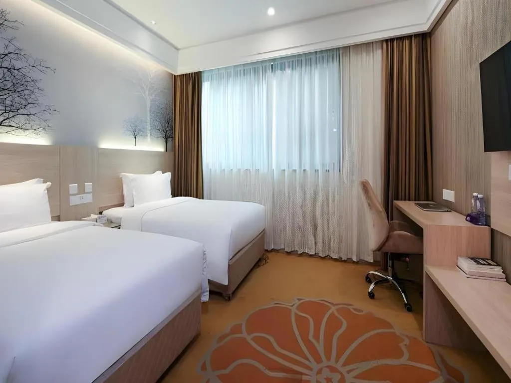 Bed in GreenTree Alliance Hotel Shenzhen Nanshan District Nantou Ancient City Majialong