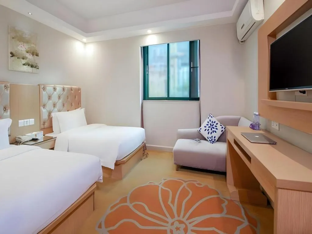 Bed in GreenTree Alliance Hotel Shenzhen Nanshan District Nantou Ancient City Majialong