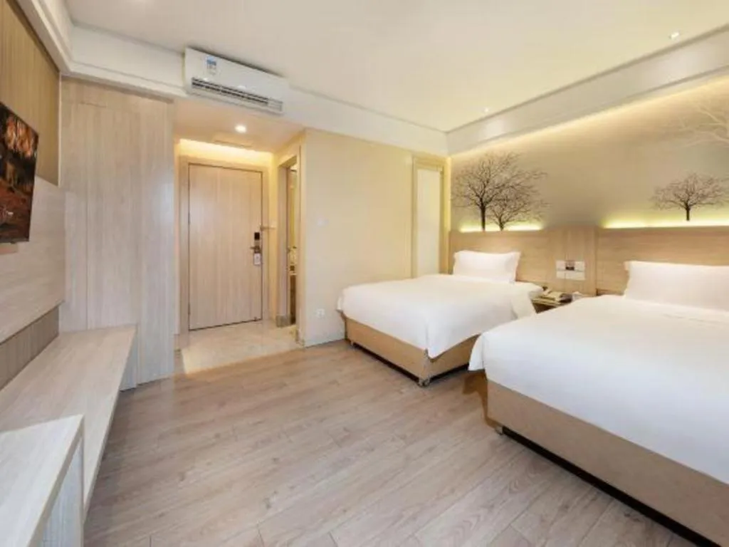 Bed in GreenTree Alliance Hotel Shenzhen Nanshan District Nantou Ancient City Majialong