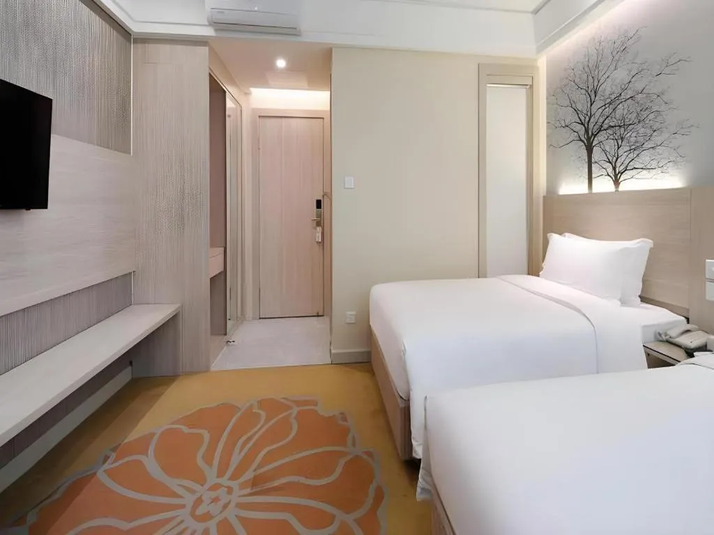 Bed in GreenTree Alliance Hotel Shenzhen Nanshan District Nantou Ancient City Majialong