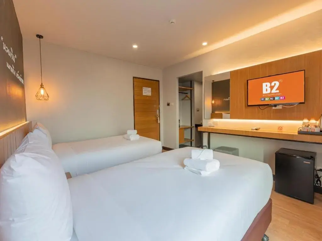 Bed in B2 Surat Thani Premier Hotel Bed in B2 Surat Thani Premier Hotel