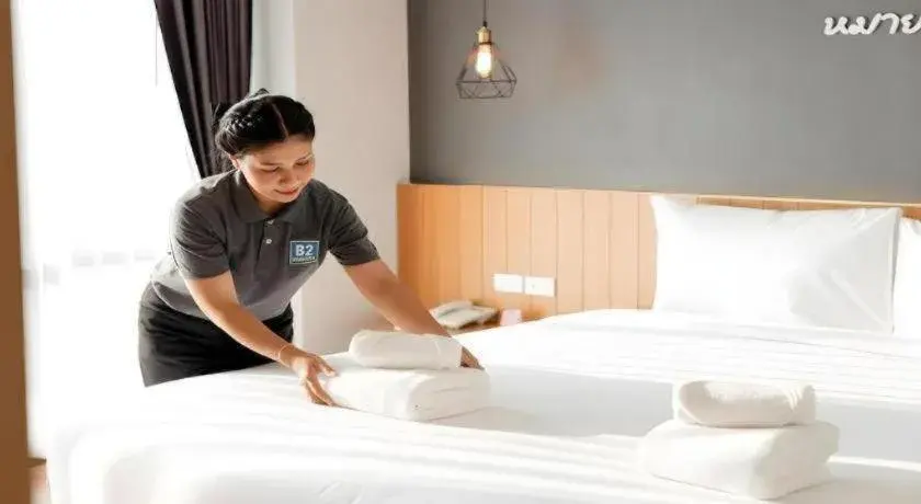 Bed in B2 Surat Thani Premier Hotel Bed in B2 Surat Thani Premier Hotel