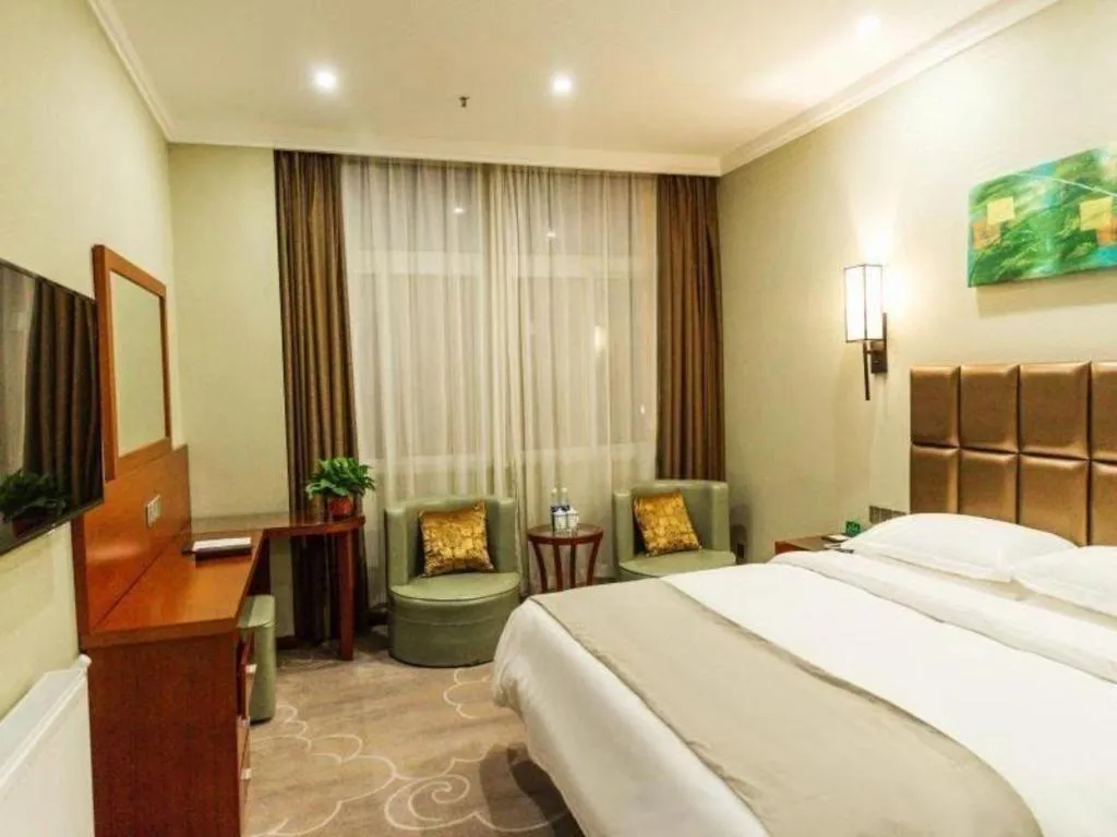 Bed in GreenTree Alliance Hotel Yancheng Engineering College Dayangwan Scenic Area