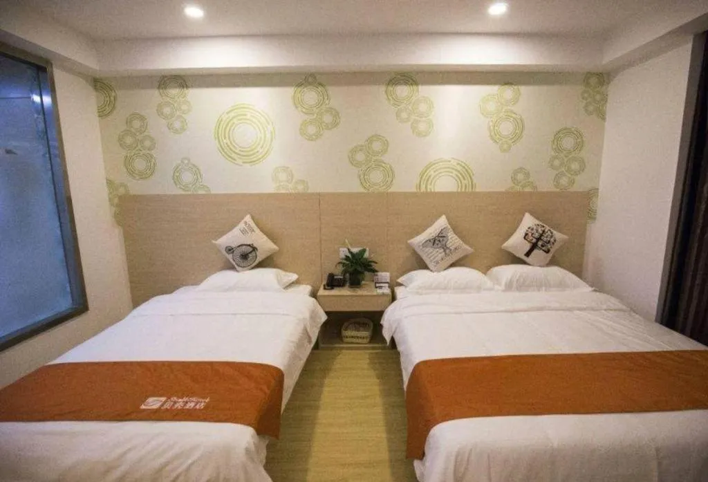 Bed in GreenTree Alliance Hotel Yancheng Engineering College Dayangwan Scenic Area