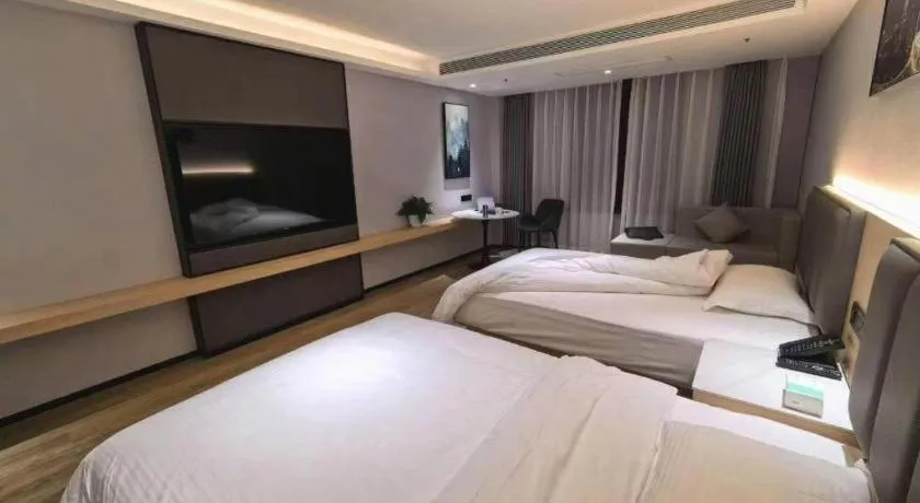 Bed in GreenTree Alliance Hotel Yancheng Engineering College Dayangwan Scenic Area