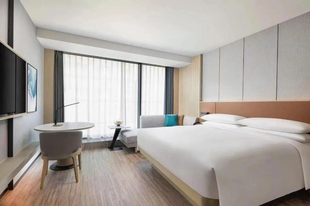 Bed in GreenTree Alliance Hotel Yancheng Engineering College Dayangwan Scenic Area