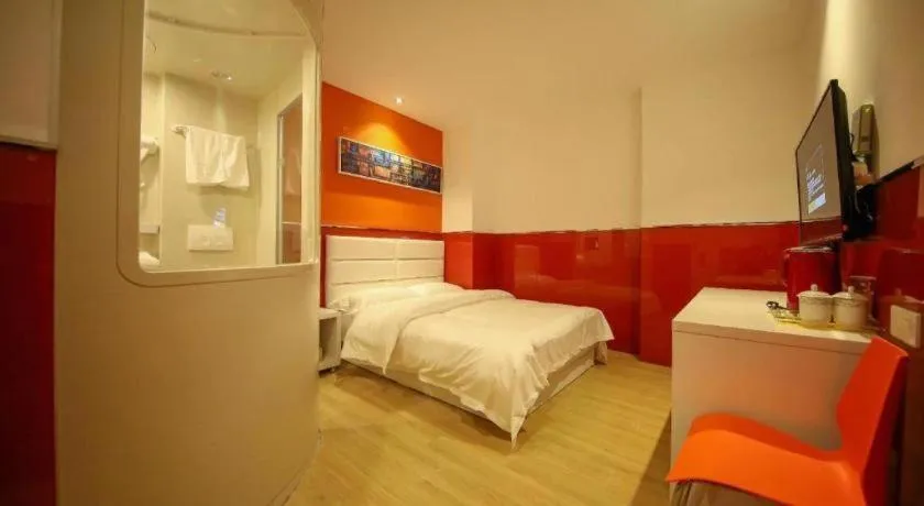 Bed in GreenTree Alliance Hotel Yancheng Engineering College Dayangwan Scenic Area