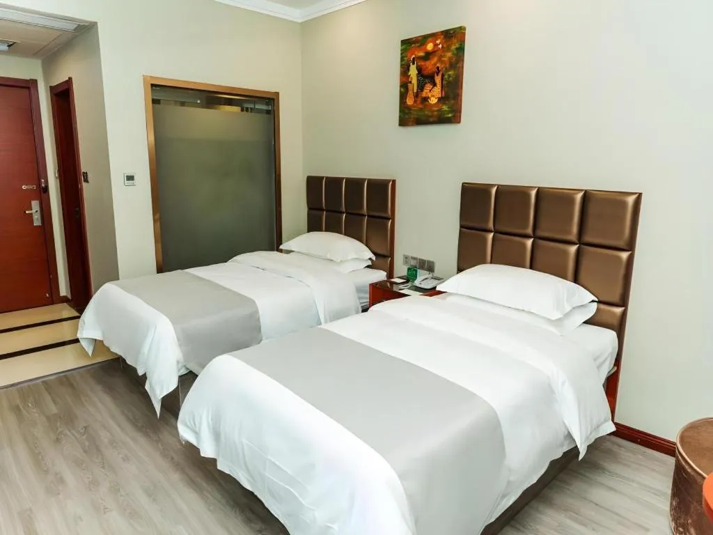 Bed in GreenTree Alliance Hotel Yancheng Engineering College Dayangwan Scenic Area