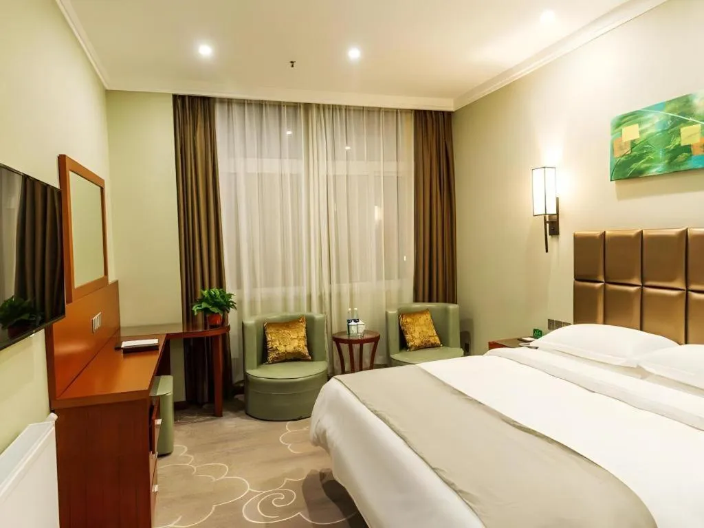 Bed in GreenTree Alliance Hotel Yancheng Engineering College Dayangwan Scenic Area