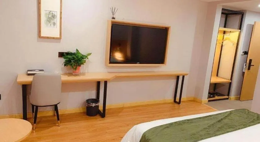 Bed in GreenTree Inn Jiangsu Huai'an Qiangjiangpu District Shuidukou Avenue