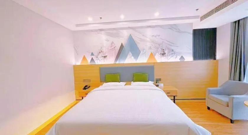 Bed in GreenTree Inn Jiangsu Huai'an Qiangjiangpu District Shuidukou Avenue