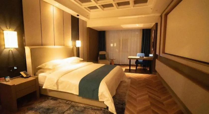 Bed in GreenTree Eastern Hotel Changge Yiwu City
