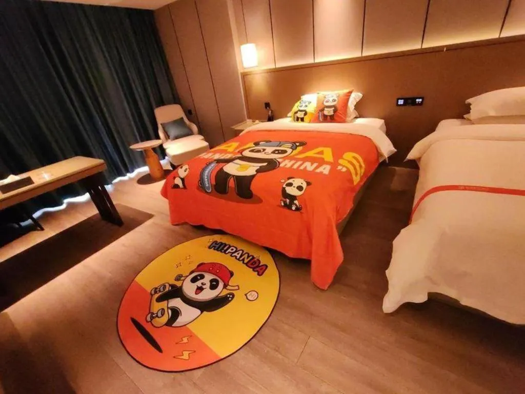 Bed in GreenTree Eastern Hotel Changge Yiwu City