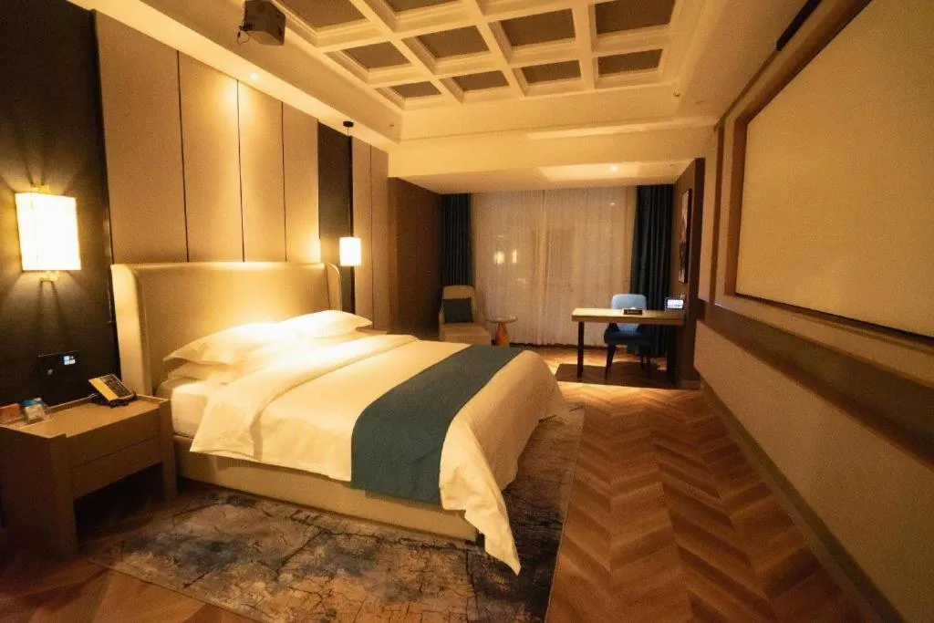 Bed in GreenTree Eastern Hotel Changge Yiwu City