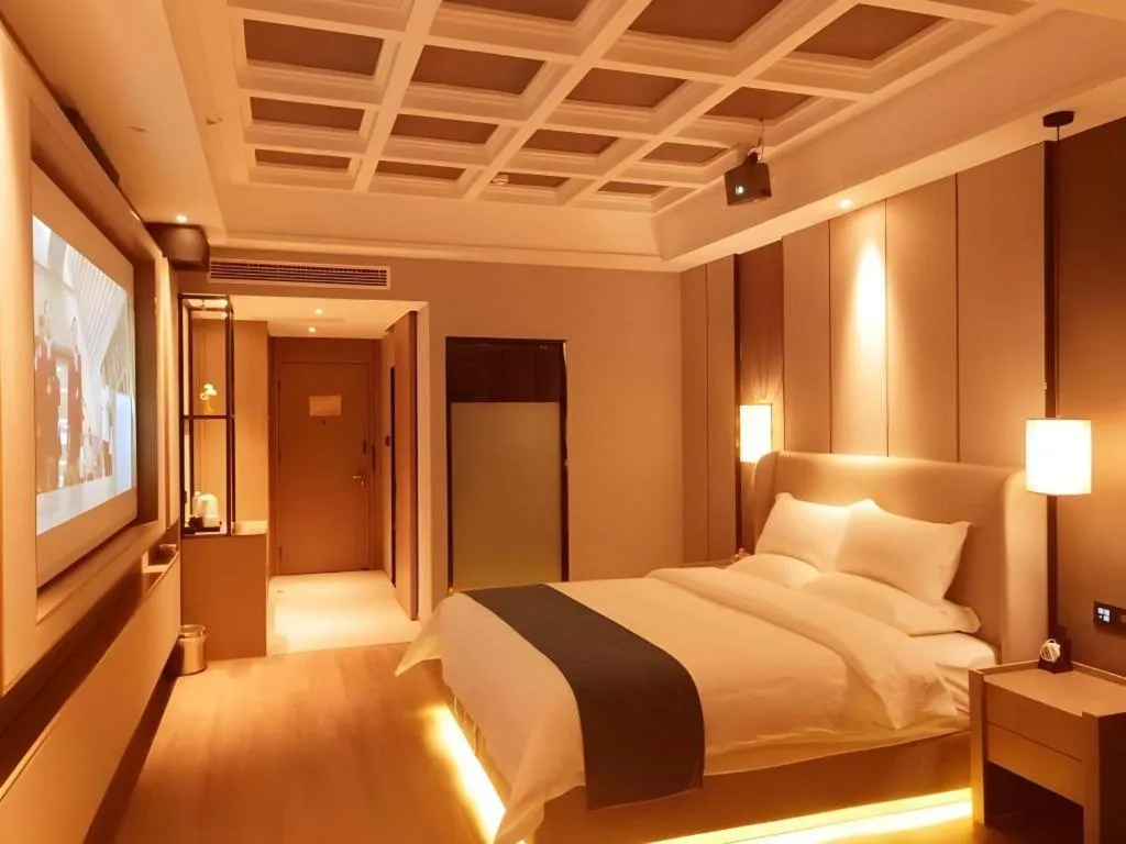 Bed in GreenTree Eastern Hotel Changge Yiwu City