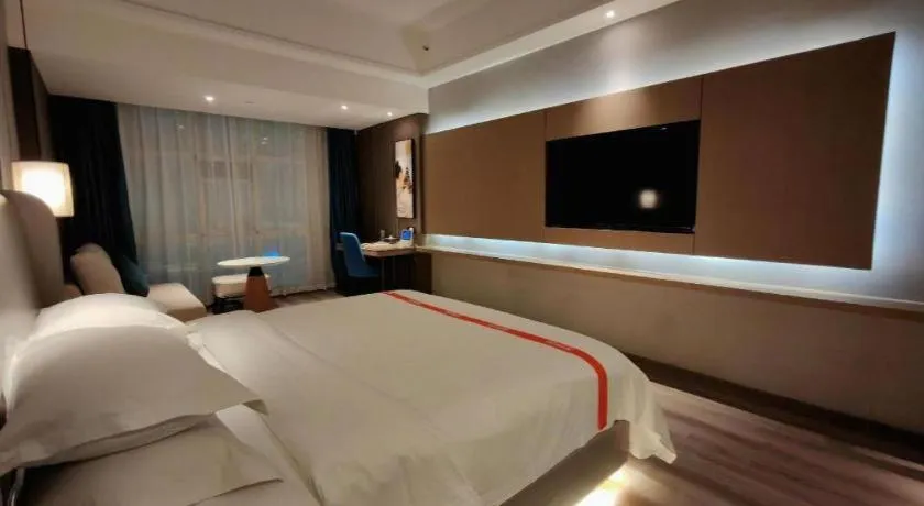 Bed in GreenTree Eastern Hotel Changge Yiwu City
