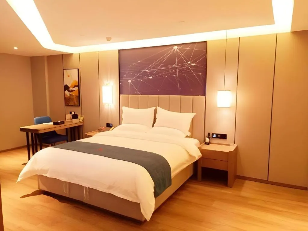 Bed in GreenTree Eastern Hotel Changge Yiwu City