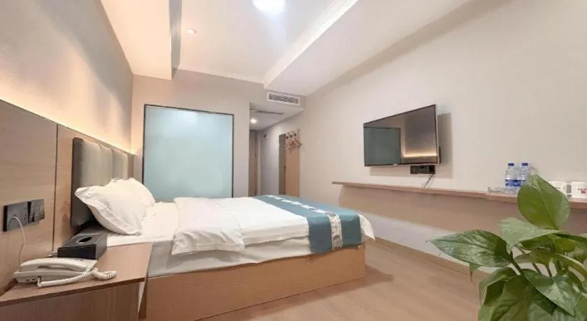 Bed in Shell Hotel Huaibei Jinying Plaza Long Distance Bus Station