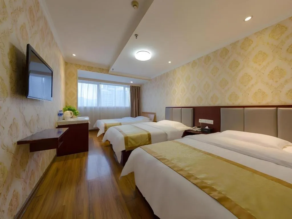 Bed in Shell Hotel Huaibei Jinying Plaza Long Distance Bus Station