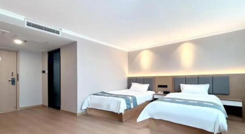 Bed in Shell Hotel Huaibei Jinying Plaza Long Distance Bus Station