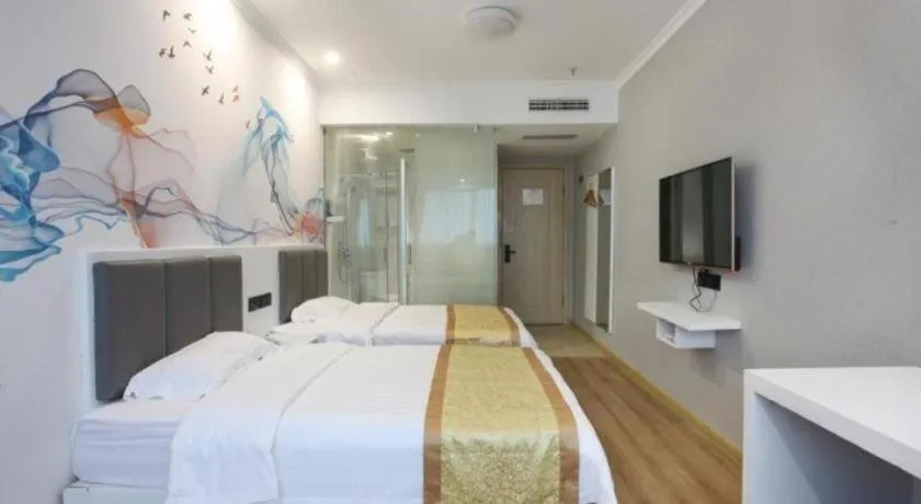 Bed in Shell Hotel Huaibei Jinying Plaza Long Distance Bus Station