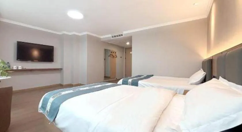 Bed in Shell Hotel Huaibei Jinying Plaza Long Distance Bus Station