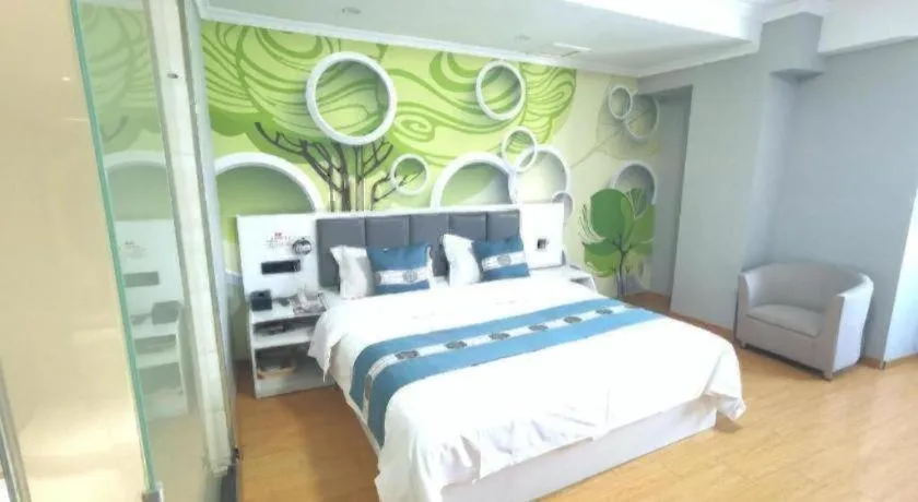 Bed in Shell Hotel Huaibei Jinying Plaza Long Distance Bus Station