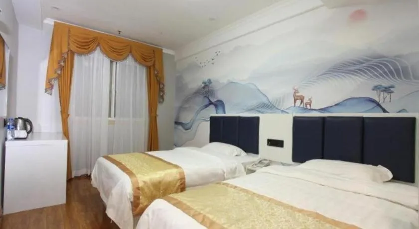 Bed in Shell Hotel Huaibei Jinying Plaza Long Distance Bus Station