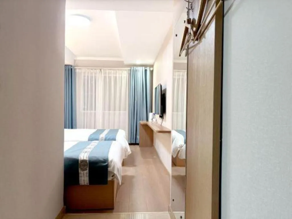 Bed in Shell Hotel Huaibei Jinying Plaza Long Distance Bus Station