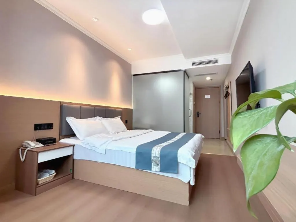 Bed in Shell Hotel Huaibei Jinying Plaza Long Distance Bus Station