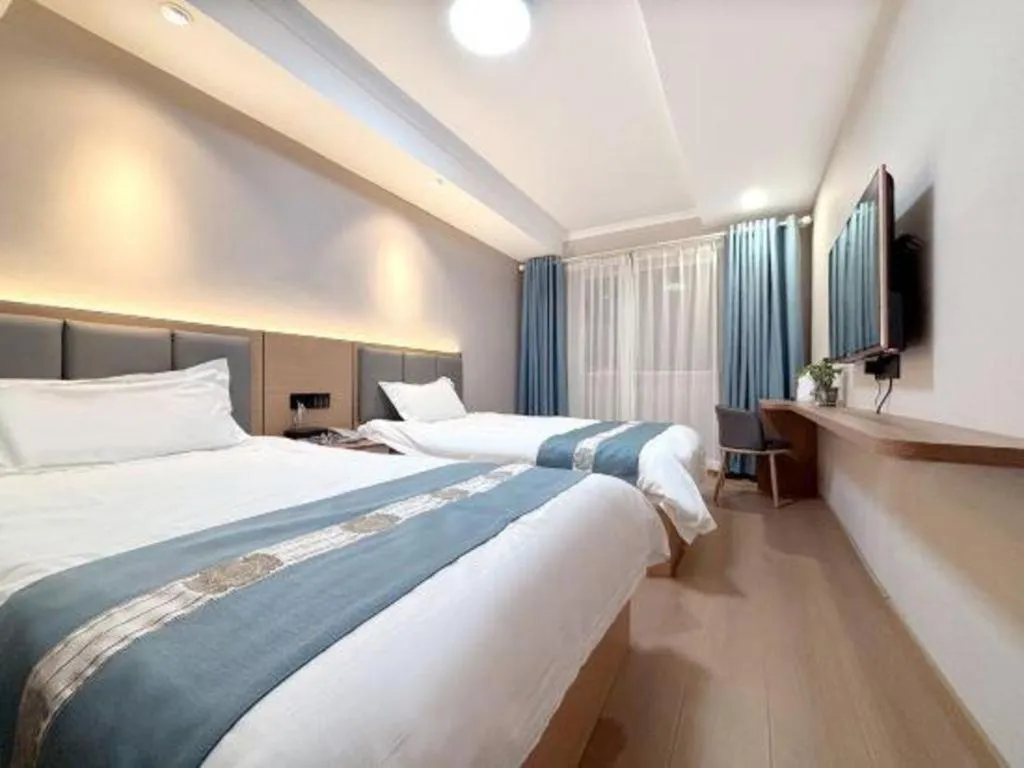 Bed in Shell Hotel Huaibei Jinying Plaza Long Distance Bus Station