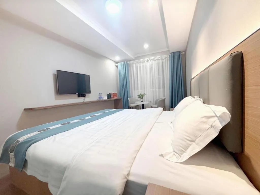 Bed in Shell Hotel Huaibei Jinying Plaza Long Distance Bus Station