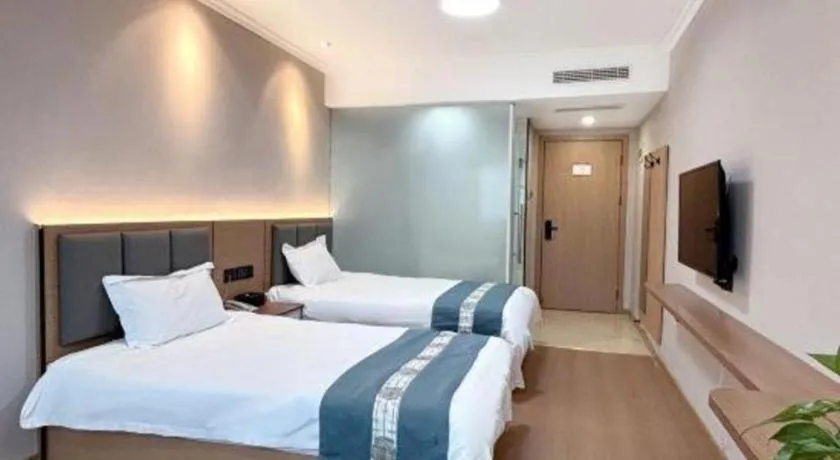 Bed in Shell Hotel Huaibei Jinying Plaza Long Distance Bus Station