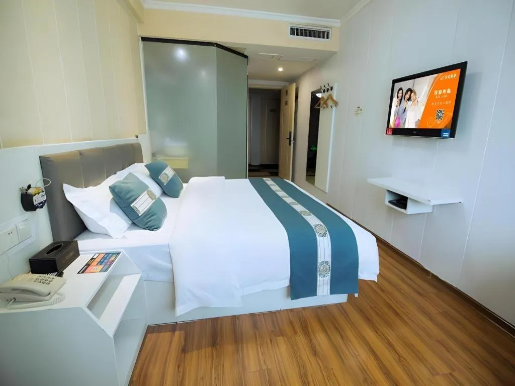 Bed in Shell Hotel Huaibei Jinying Plaza Long Distance Bus Station