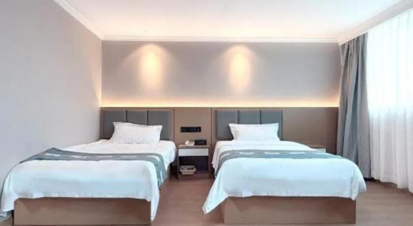 Bed in Shell Hotel Huaibei Jinying Plaza Long Distance Bus Station