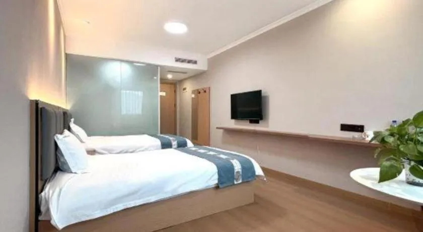 Bed in Shell Hotel Huaibei Jinying Plaza Long Distance Bus Station