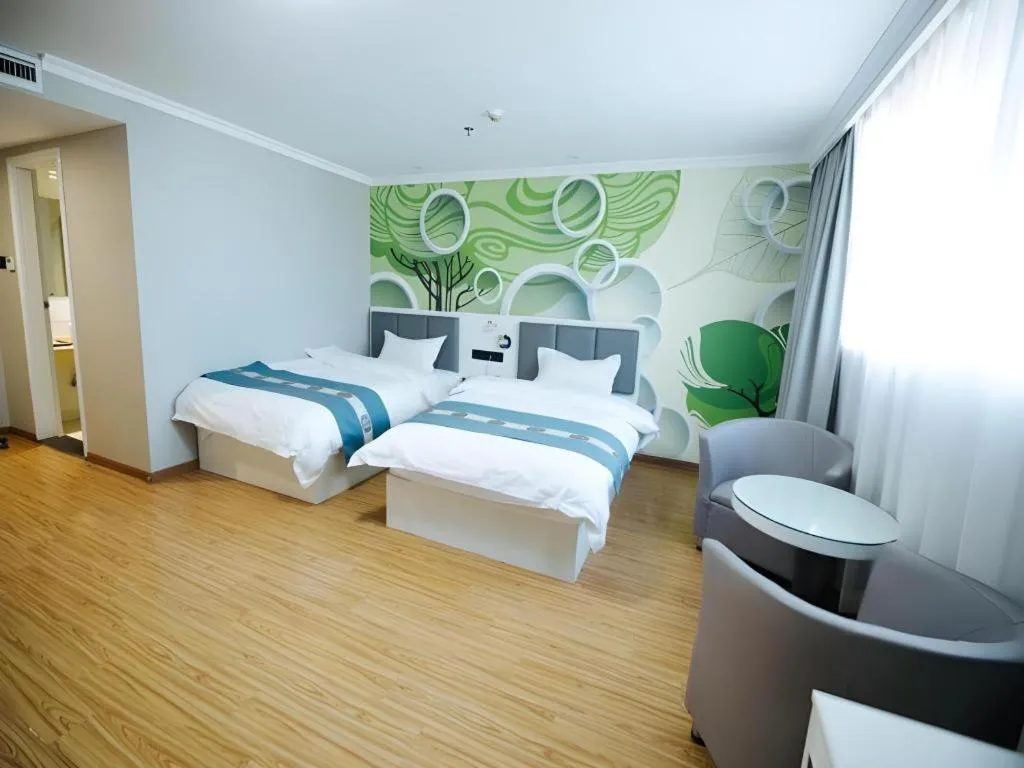 Bed in Shell Hotel Huaibei Jinying Plaza Long Distance Bus Station