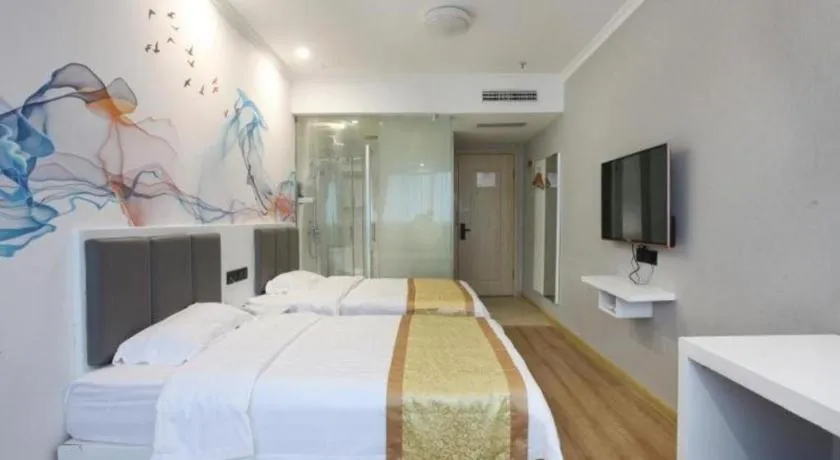 Bed in Shell Hotel Huaibei Jinying Plaza Long Distance Bus Station