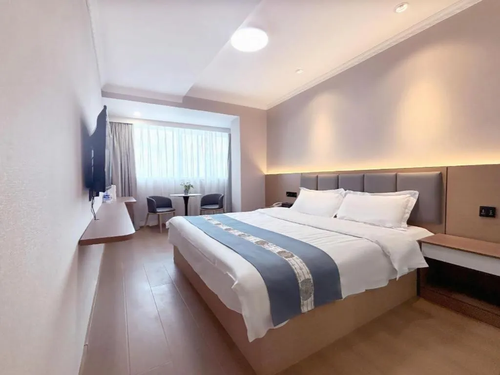 Bed in Shell Hotel Huaibei Jinying Plaza Long Distance Bus Station