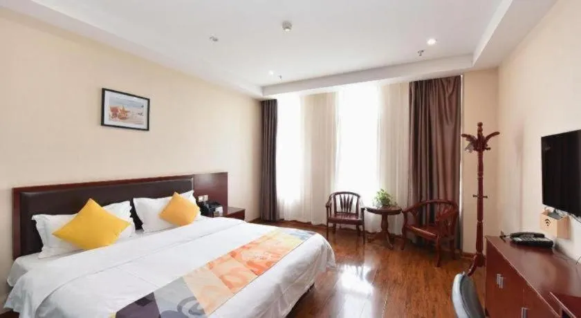 Bed in Shell Hotel Huainan Shou County Passenger Station Yaohai Grand Market